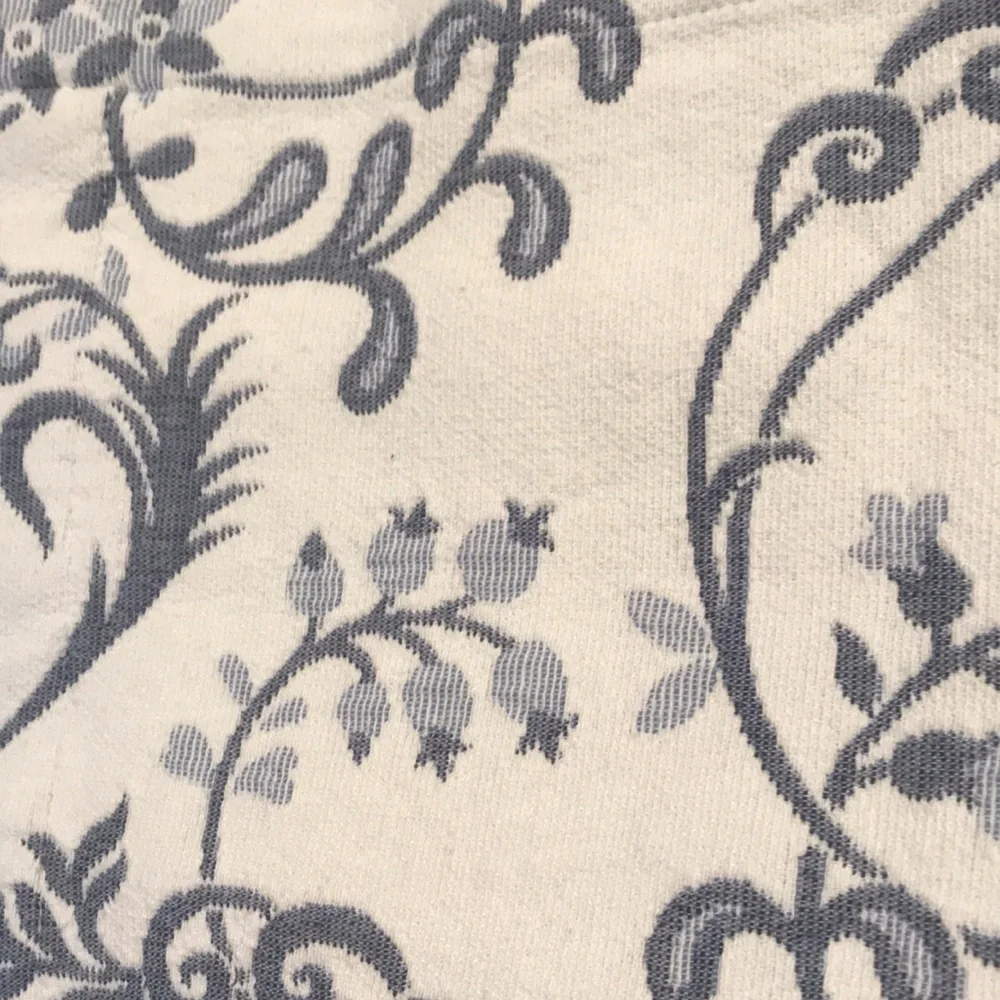 Valance/Curtain Bundle of 4 Blue and White Floral Scroll Valances/Toppers